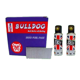 16 Gauge FN32mm Galvanized Straight Brad Pack of 2000 Finishing Nails and 2 Mini Gas Cells