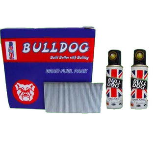 16 Gauge FN45mm Galvanized Straight Brad Pack of 2000 Finishing Nails and 2 Mini Gas Cells