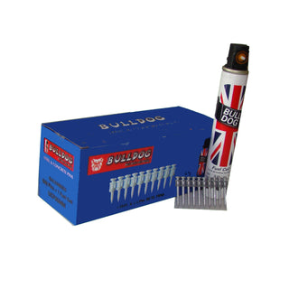 40mm Pulsa 700 Type Hardened Steel & Concrete BP Pins Pack of 500 Pins & 1 Pulsa 700 Type Gas Cell