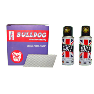 AFN38mm 16 Gauge Galvanized Angled Brad Pack of 2000 Finishing Nails and 2 Mini Gas Cells