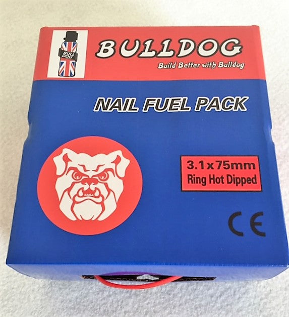 3.1 x 75mm Ring Hot Dipped Galvanised Framing Nails (2 Gas Cells) 2200 per box