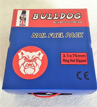 3.1 x 75mm Ring Hot Dipped Galvanised Framing Nails Only (No Gas Cells) 3000 per box